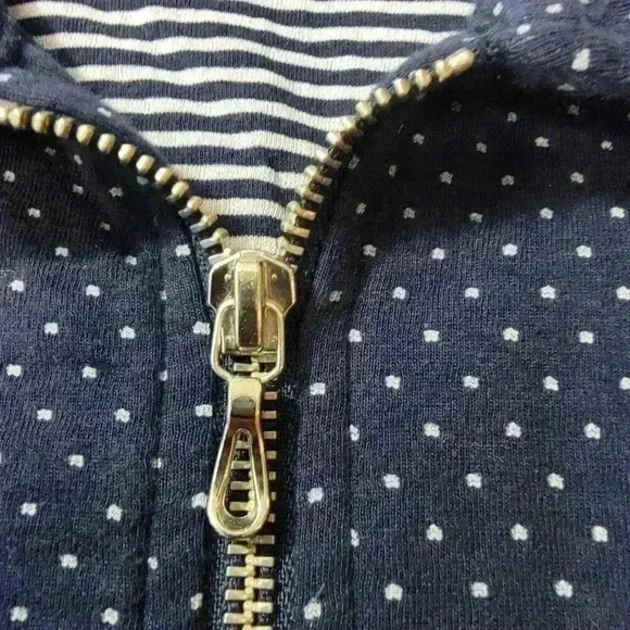 Weekends By Chicos 2 Jacket Womens Large Nautical Athleisure Comfort Travel - Picture 7 of 16